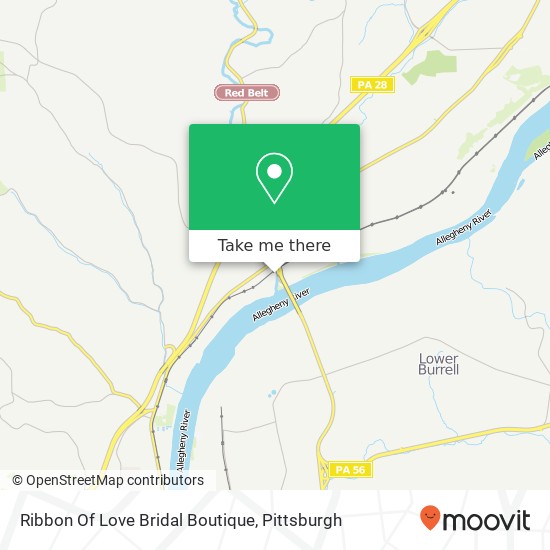 Mapa de Ribbon Of Love Bridal Boutique