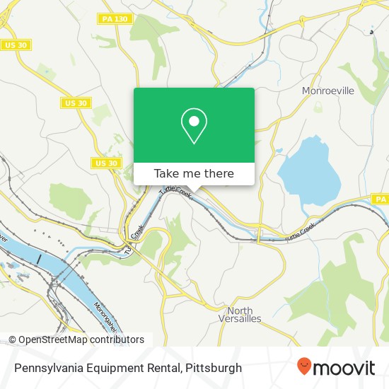 Mapa de Pennsylvania Equipment Rental