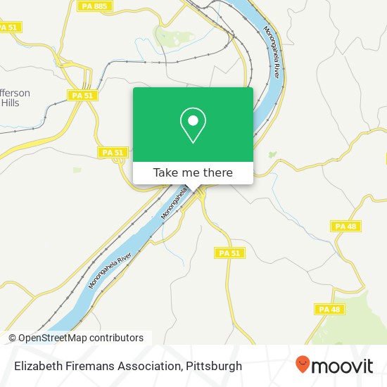 Elizabeth Firemans Association map