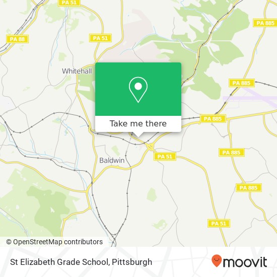 Mapa de St Elizabeth Grade School