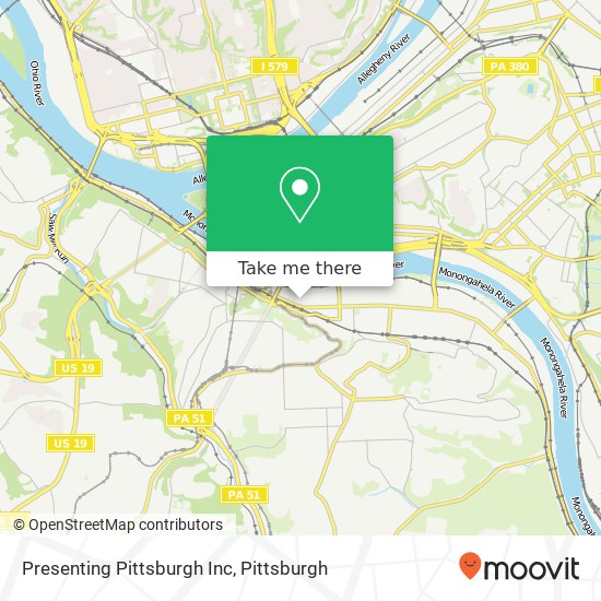 Mapa de Presenting Pittsburgh Inc