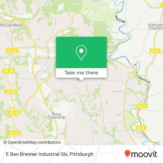 E Ben Brenner Industrial Sls map