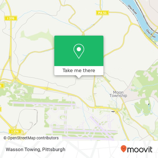 Wasson Towing map