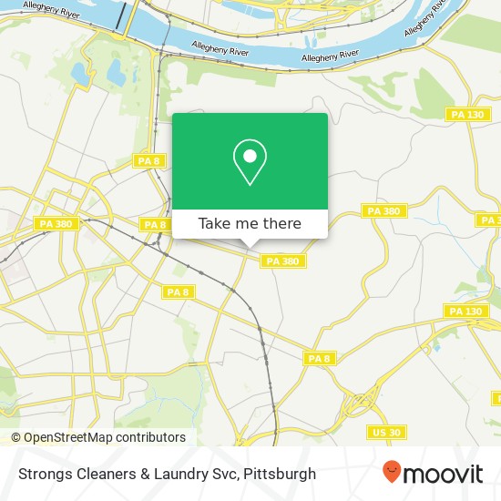 Strongs Cleaners & Laundry Svc map