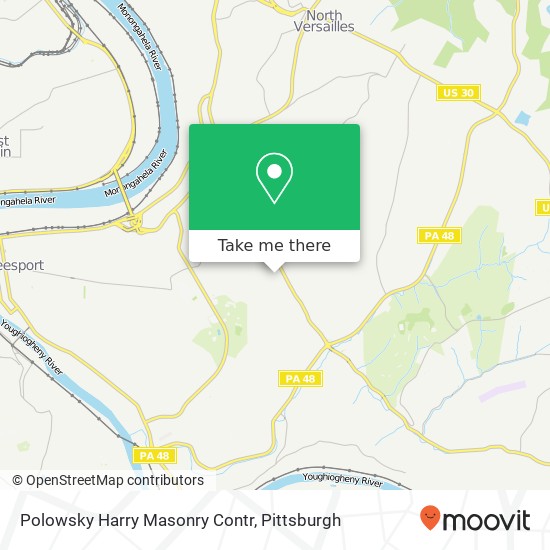Mapa de Polowsky Harry Masonry Contr
