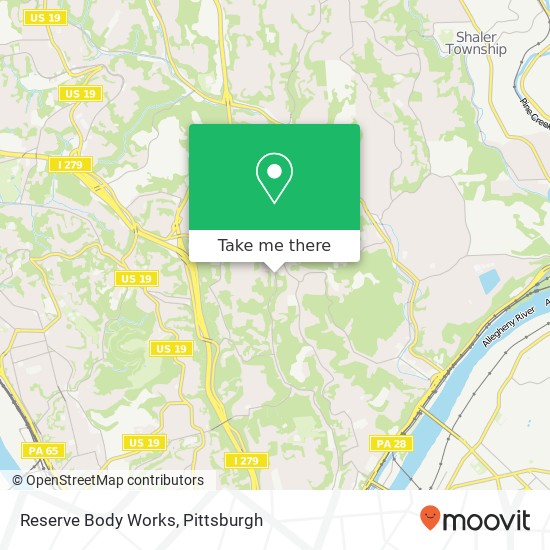 Reserve Body Works map