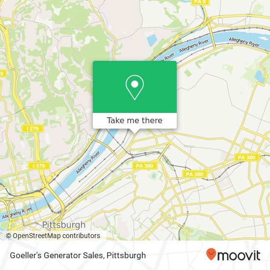 Goeller's Generator Sales map