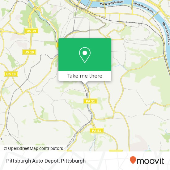 Mapa de Pittsburgh Auto Depot