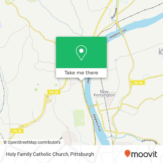 Holy Family Catholic Church map