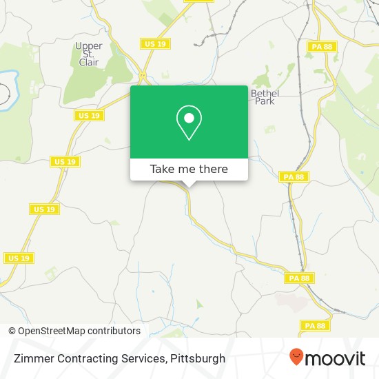 Mapa de Zimmer Contracting Services