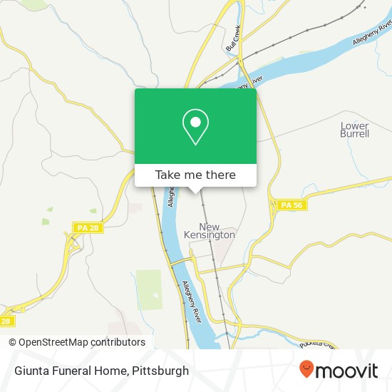 Giunta Funeral Home map