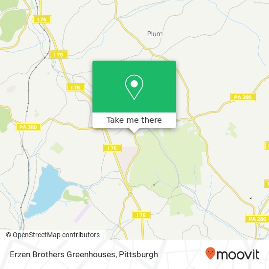 Erzen Brothers Greenhouses map