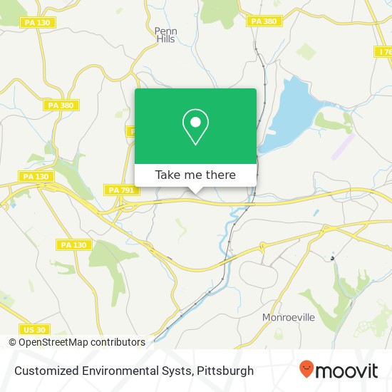 Customized Environmental Systs map