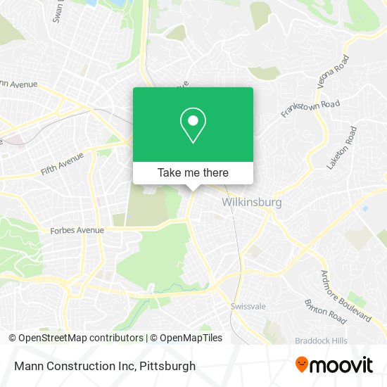 Mann Construction Inc map