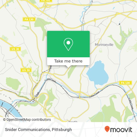 Mapa de Snider Communications