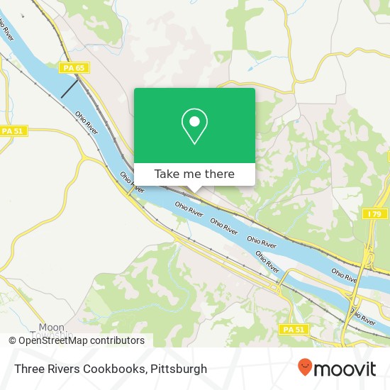 Mapa de Three Rivers Cookbooks