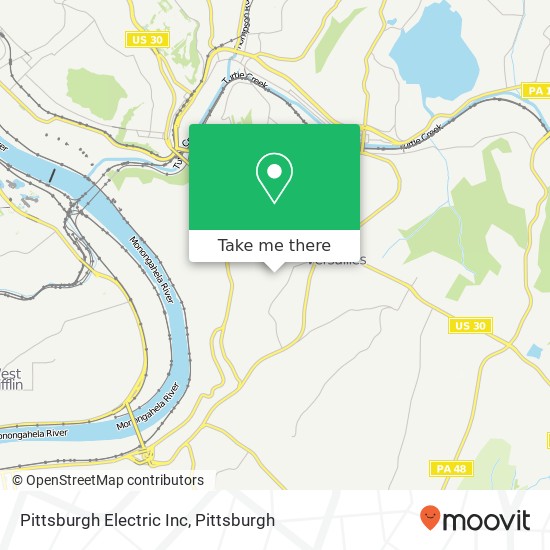 Mapa de Pittsburgh Electric Inc