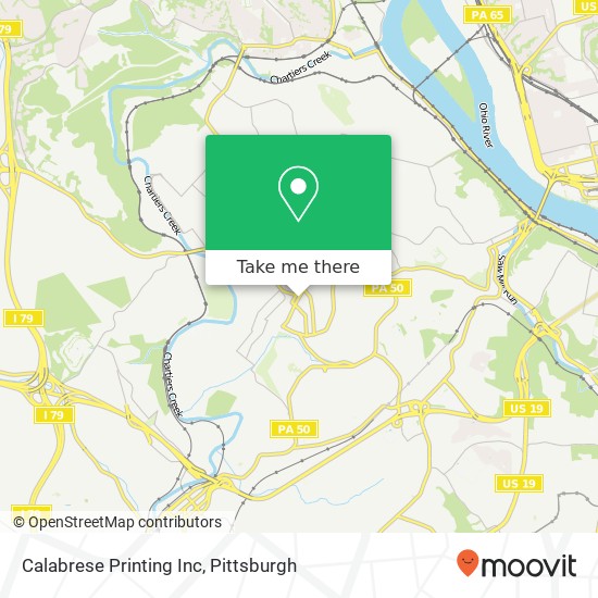 Mapa de Calabrese Printing Inc