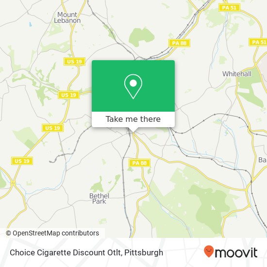 Choice Cigarette Discount Otlt map