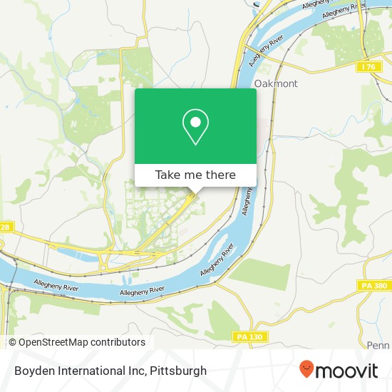 Mapa de Boyden International Inc