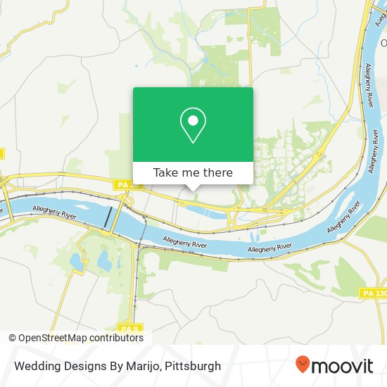 Wedding Designs By Marijo map