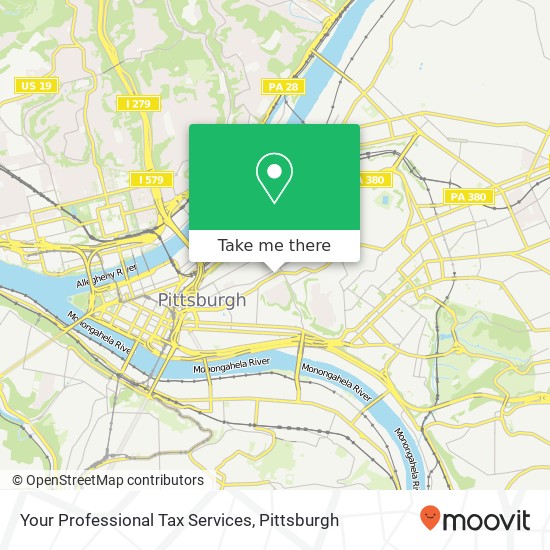 Your Professional Tax Services map