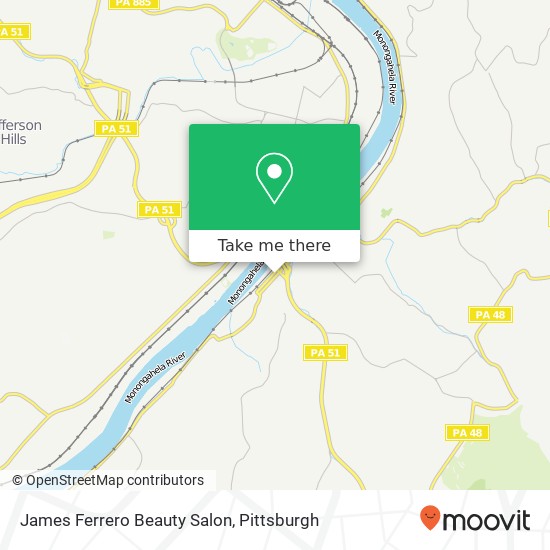 Mapa de James Ferrero Beauty Salon