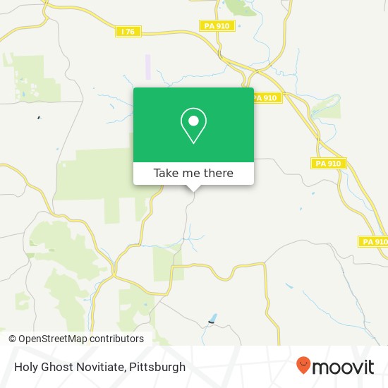 Holy Ghost Novitiate map