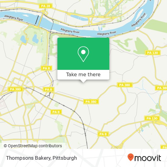 Thompsons Bakery map