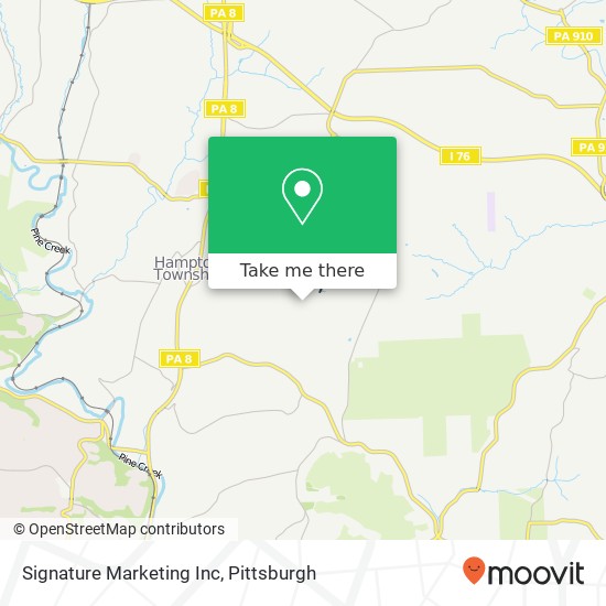 Signature Marketing Inc map