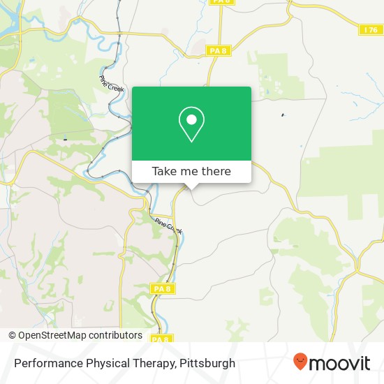 Performance Physical Therapy map