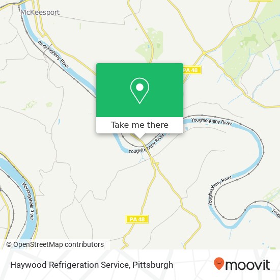 Haywood Refrigeration Service map