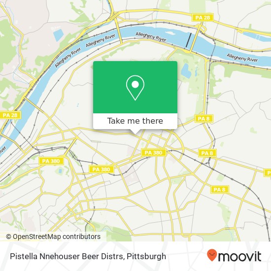 Pistella Nnehouser Beer Distrs map