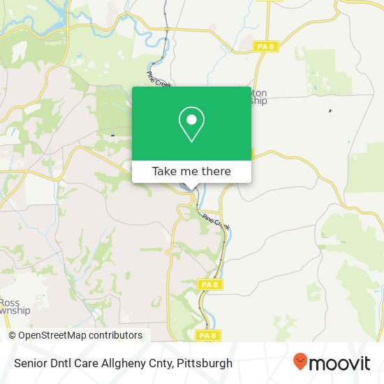 Senior Dntl Care Allgheny Cnty map