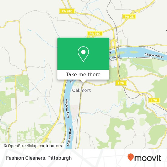 Fashion Cleaners map