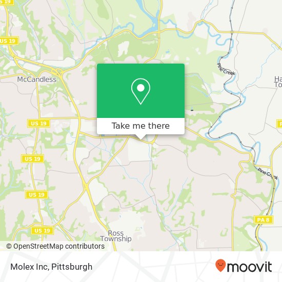 Molex Inc map