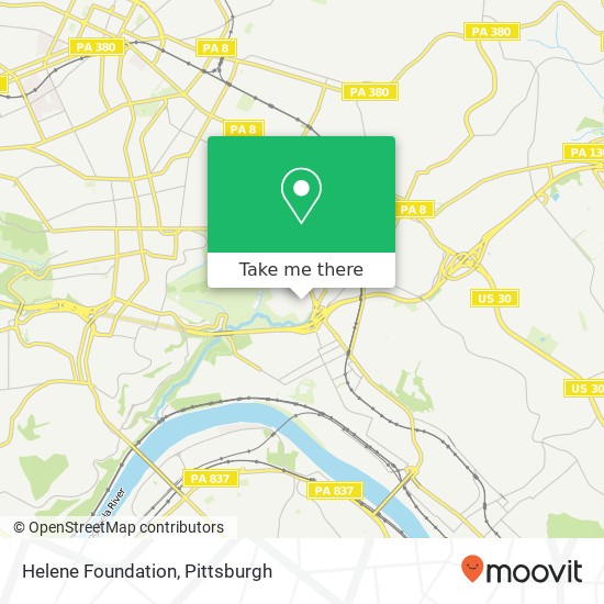 Mapa de Helene Foundation