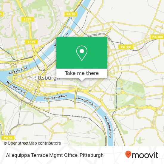 Allequippa Terrace Mgmt Office map