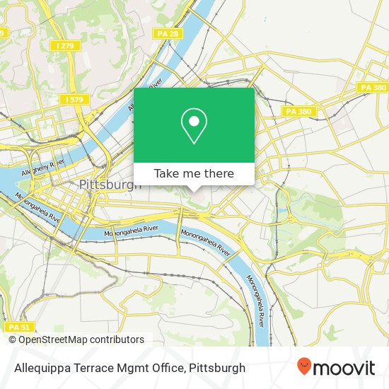 Mapa de Allequippa Terrace Mgmt Office