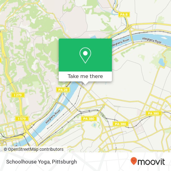 Schoolhouse Yoga map