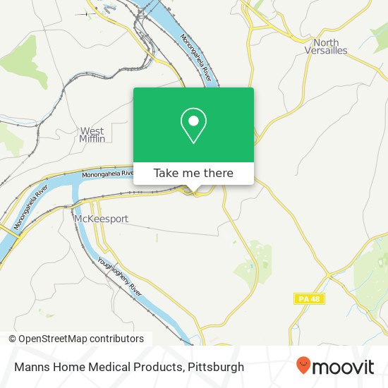 Manns Home Medical Products map