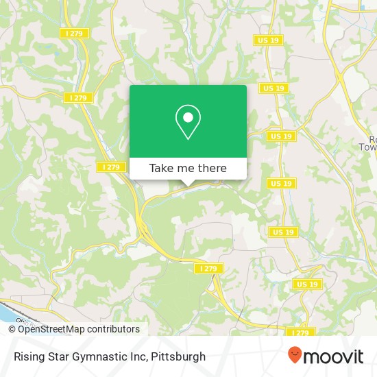 Rising Star Gymnastic Inc map