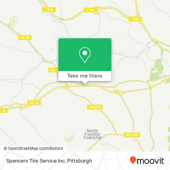 Spencers Tire Service Inc map
