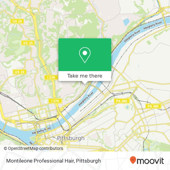 Mapa de Montileone Professional Hair