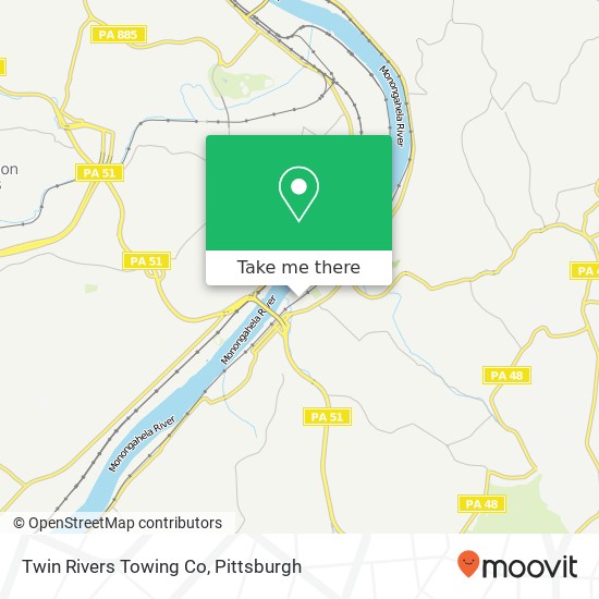 Twin Rivers Towing Co map