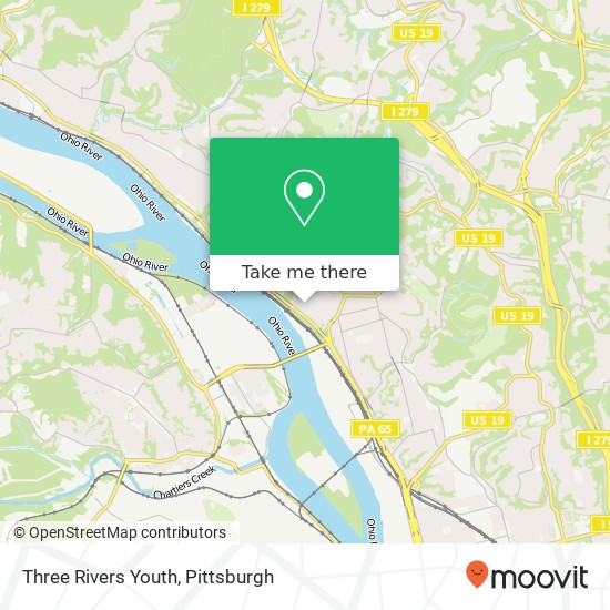 Three Rivers Youth map