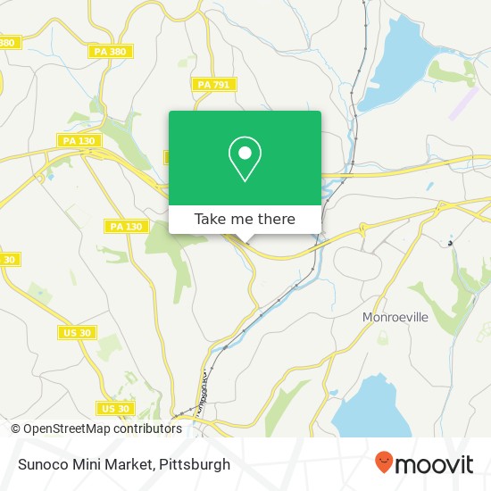 Sunoco Mini Market map