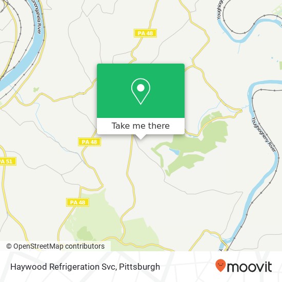 Haywood Refrigeration Svc map