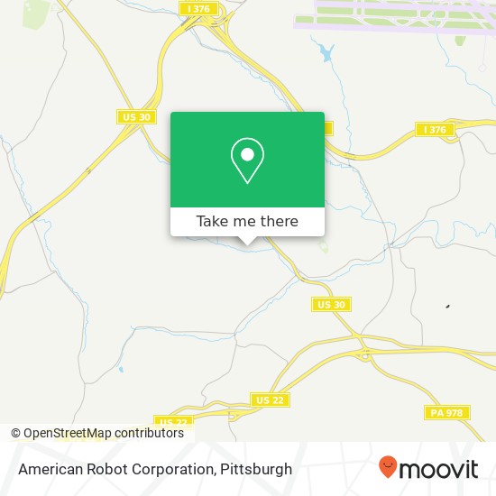 American Robot Corporation map