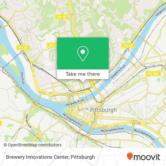 Mapa de Brewery Innovations Center